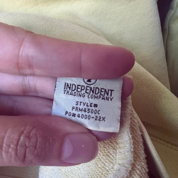 Anti Social Social Club Yellow Neon Pink Logo Hoodie Size S - Picture 5 of 6